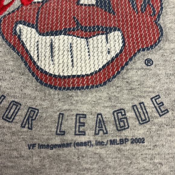 Vintage 2005 Lee Sport Gray Cleveland Indians MLB Logo Women's T-Shirt Size M - Picture 5 of 10